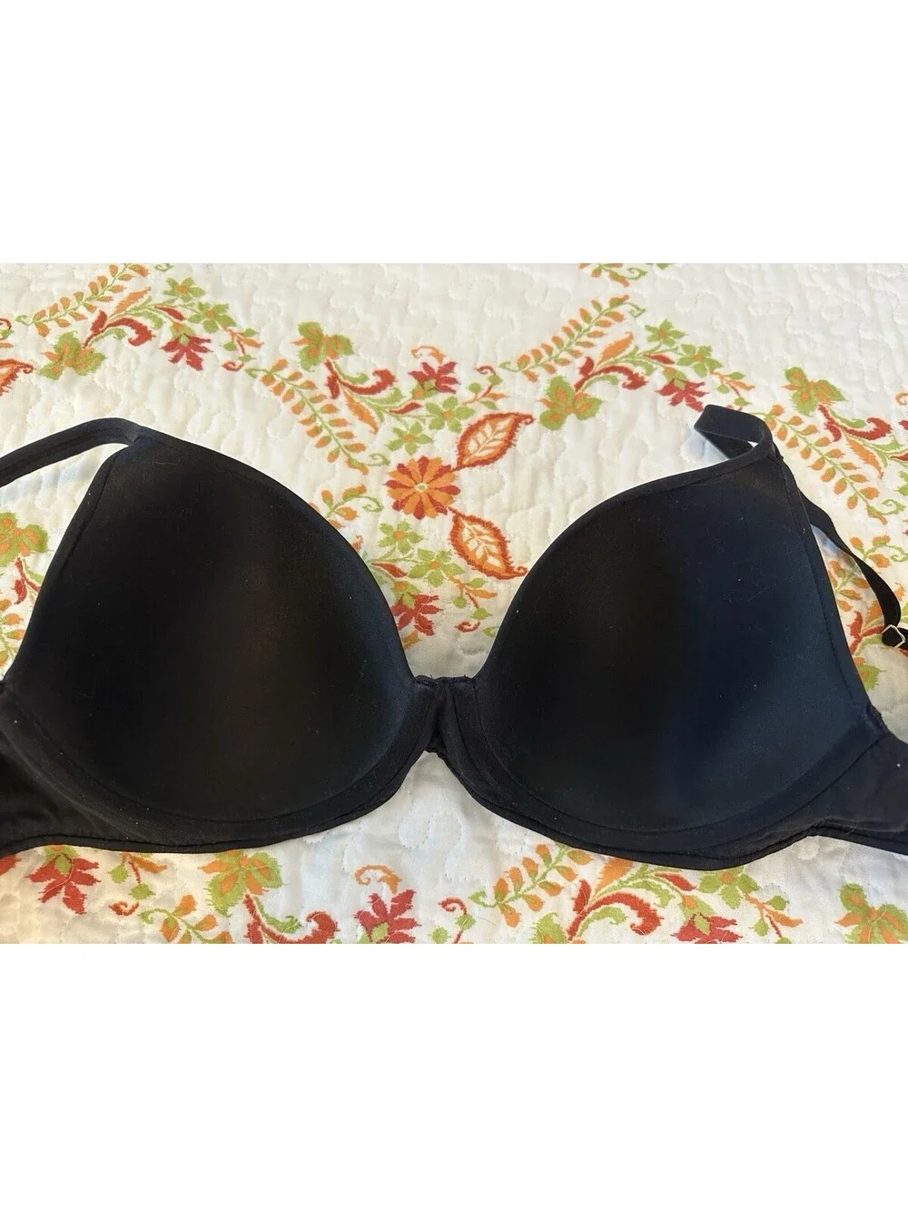 Soma Embraceable Perfect Coverage Underwire Black Bra 36DD EUC.